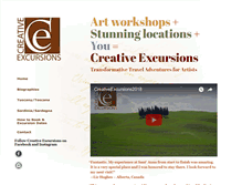 Tablet Screenshot of creativeexcursions.com